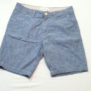 H&M Blue Flat Front Men Shorts
